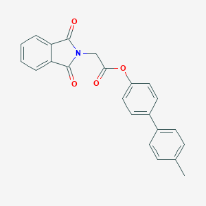 molecular formula C23H17NO4 B435982 4'-methylbiphenyl-4-yl (1,3-dioxo-1,3-dihydro-2H-isoindol-2-yl)acetate 