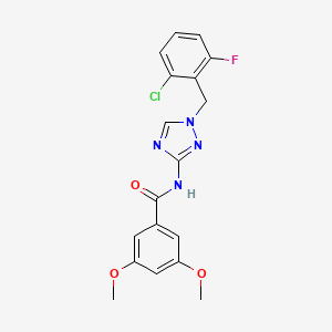 N-[1-(2-chloro-6-fluorobenzyl)-1H-1,2,4-triazol-3-yl]-3,5-dimethoxybenzamide