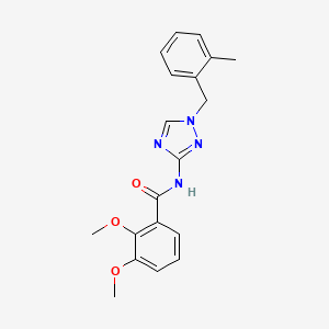 molecular formula C19H20N4O3 B4359953 2,3-dimethoxy-N-[1-(2-methylbenzyl)-1H-1,2,4-triazol-3-yl]benzamide 