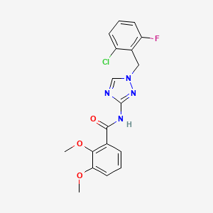 N-[1-(2-chloro-6-fluorobenzyl)-1H-1,2,4-triazol-3-yl]-2,3-dimethoxybenzamide