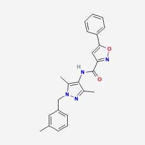 N-[3,5-dimethyl-1-(3-methylbenzyl)-1H-pyrazol-4-yl]-5-phenyl-3-isoxazolecarboxamide