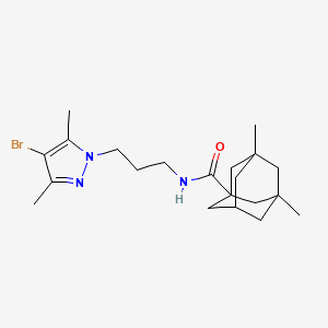 N~1~-[3-(4-BROMO-3,5-DIMETHYL-1H-PYRAZOL-1-YL)PROPYL]-3,5-DIMETHYL-1-ADAMANTANECARBOXAMIDE