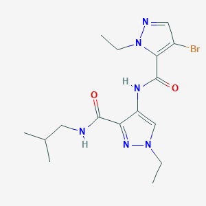 4-{[(4-bromo-1-ethyl-1H-pyrazol-5-yl)carbonyl]amino}-1-ethyl-N-isobutyl-1H-pyrazole-3-carboxamide