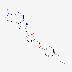 [5-(7-METHYL-7H-PYRAZOLO[4,3-E][1,2,4]TRIAZOLO[1,5-C]PYRIMIDIN-2-YL)-2-FURYL]METHYL (4-PROPYLPHENYL) ETHER