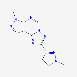 7-methyl-2-(1-methyl-1H-pyrazol-3-yl)-7H-pyrazolo[4,3-e][1,2,4]triazolo[1,5-c]pyrimidine