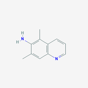 B043601 5,7-Dimethyl-6-quinolinamine CAS No. 116632-61-2