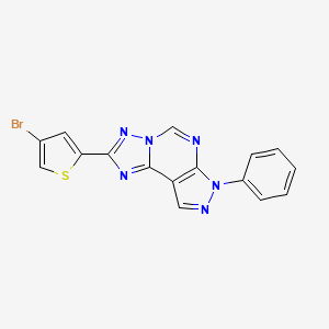 2-(4-bromo-2-thienyl)-7-phenyl-7H-pyrazolo[4,3-e][1,2,4]triazolo[1,5-c]pyrimidine