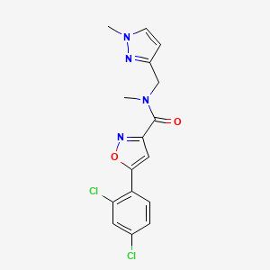 5-(2,4-dichlorophenyl)-N-methyl-N-[(1-methyl-1H-pyrazol-3-yl)methyl]-3-isoxazolecarboxamide