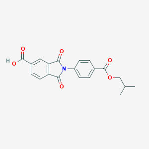 2-{4-[(2-methylpropoxy)carbonyl]phenyl}-1,3-dioxo-2,3-dihydro-1H-isoindole-5-carboxylic acid