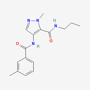 1-methyl-4-[(3-methylbenzoyl)amino]-N-propyl-1H-pyrazole-5-carboxamide