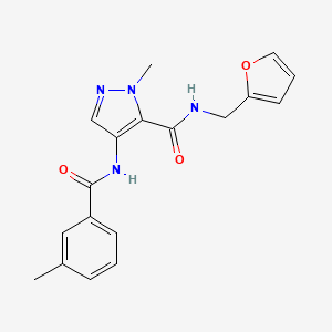 N-(2-furylmethyl)-1-methyl-4-[(3-methylbenzoyl)amino]-1H-pyrazole-5-carboxamide