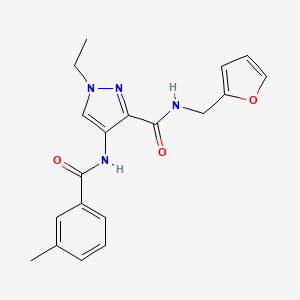 1-ethyl-N-(2-furylmethyl)-4-[(3-methylbenzoyl)amino]-1H-pyrazole-3-carboxamide