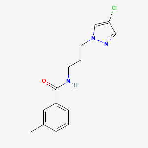 N~1~-[3-(4-CHLORO-1H-PYRAZOL-1-YL)PROPYL]-3-METHYLBENZAMIDE