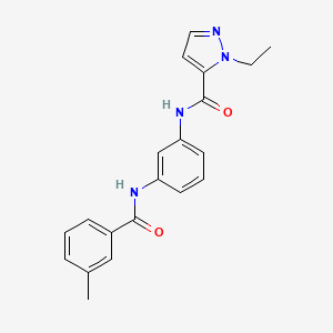 1-ethyl-N-{3-[(3-methylbenzoyl)amino]phenyl}-1H-pyrazole-5-carboxamide