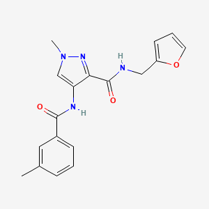 N-(2-furylmethyl)-1-methyl-4-[(3-methylbenzoyl)amino]-1H-pyrazole-3-carboxamide