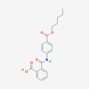 molecular formula C20H21NO5 B436025 2-({4-[(Pentyloxy)carbonyl]phenyl}carbamoyl)benzoic acid CAS No. 305856-76-2