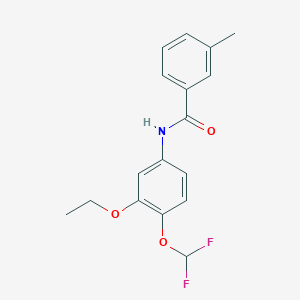 N-[4-(difluoromethoxy)-3-ethoxyphenyl]-3-methylbenzamide