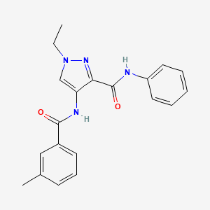 1-ethyl-4-[(3-methylbenzoyl)amino]-N-phenyl-1H-pyrazole-3-carboxamide