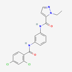 N~5~-{3-[(2,4-DICHLOROBENZOYL)AMINO]PHENYL}-1-ETHYL-1H-PYRAZOLE-5-CARBOXAMIDE