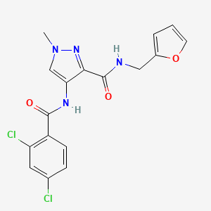 4-[(2,4-dichlorobenzoyl)amino]-N-(2-furylmethyl)-1-methyl-1H-pyrazole-3-carboxamide