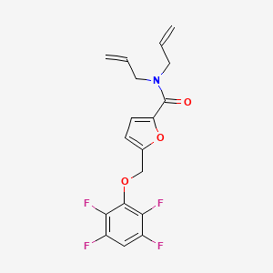 N,N-diallyl-5-[(2,3,5,6-tetrafluorophenoxy)methyl]-2-furamide