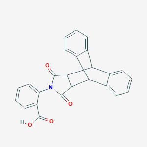 molecular formula C25H17NO4 B436034 2-(16,18-Dioxo-17-azapentacyclo[6.6.5.0~2,7~.0~9,14~.0~15,19~]nonadeca-2,4,6,9,11,13-hexaen-17-yl)benzoic acid CAS No. 157428-39-2