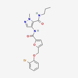 4-[({5-[(2-BROMOPHENOXY)METHYL]-2-FURYL}CARBONYL)AMINO]-1-METHYL-N-PROPYL-1H-PYRAZOLE-5-CARBOXAMIDE