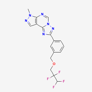 7-methyl-2-{3-[(2,2,3,3-tetrafluoropropoxy)methyl]phenyl}-7H-pyrazolo[4,3-e][1,2,4]triazolo[1,5-c]pyrimidine