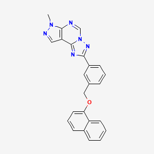 3-(7-METHYL-7H-PYRAZOLO[4,3-E][1,2,4]TRIAZOLO[1,5-C]PYRIMIDIN-2-YL)BENZYL (1-NAPHTHYL) ETHER