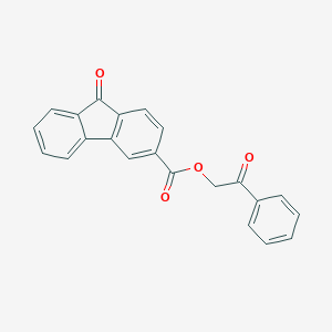 2-oxo-2-phenylethyl 9-oxo-9H-fluorene-3-carboxylate