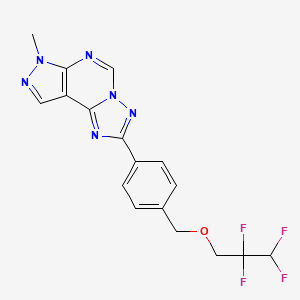 4-(7-METHYL-7H-PYRAZOLO[4,3-E][1,2,4]TRIAZOLO[1,5-C]PYRIMIDIN-2-YL)BENZYL (2,2,3,3-TETRAFLUOROPROPYL) ETHER