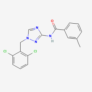 N-[1-(2,6-dichlorobenzyl)-1H-1,2,4-triazol-3-yl]-3-methylbenzamide