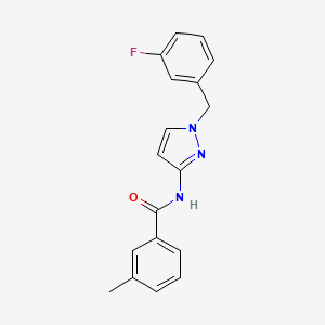 N-[1-(3-fluorobenzyl)-1H-pyrazol-3-yl]-3-methylbenzamide