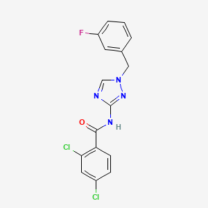 2,4-dichloro-N-[1-(3-fluorobenzyl)-1H-1,2,4-triazol-3-yl]benzamide