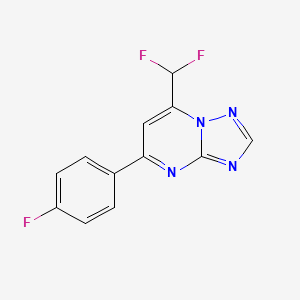 7-(difluoromethyl)-5-(4-fluorophenyl)[1,2,4]triazolo[1,5-a]pyrimidine