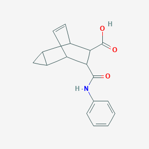 7-(Anilinocarbonyl)tricyclo[3.2.2.0~2,4~]non-8-ene-6-carboxylic acid