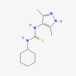 1-cyclohexyl-3-(3,5-dimethyl-1H-pyrazol-4-yl)thiourea