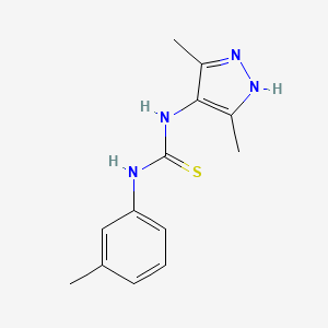 N-(3,5-dimethyl-1H-pyrazol-4-yl)-N'-(3-methylphenyl)thiourea