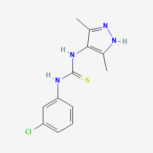 1-(3-chlorophenyl)-3-(3,5-dimethyl-1H-pyrazol-4-yl)thiourea