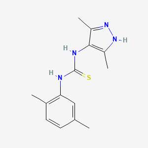 1-(2,5-dimethylphenyl)-3-(3,5-dimethyl-1H-pyrazol-4-yl)thiourea