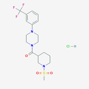 1-{[1-(methylsulfonyl)-3-piperidinyl]carbonyl}-4-[3-(trifluoromethyl)phenyl]piperazine hydrochloride