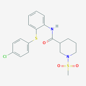 N-{2-[(4-CHLOROPHENYL)SULFANYL]PHENYL}-1-(METHYLSULFONYL)-3-PIPERIDINECARBOXAMIDE