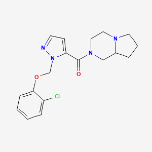 2-({1-[(2-chlorophenoxy)methyl]-1H-pyrazol-5-yl}carbonyl)octahydropyrrolo[1,2-a]pyrazine