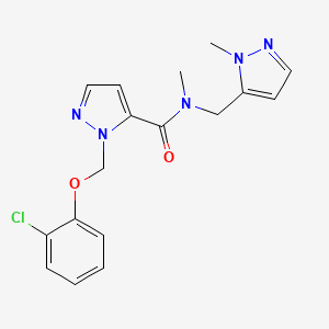 1-[(2-chlorophenoxy)methyl]-N-methyl-N-[(1-methyl-1H-pyrazol-5-yl)methyl]-1H-pyrazole-5-carboxamide