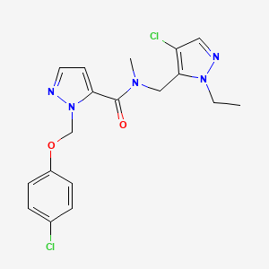 N-[(4-chloro-1-ethyl-1H-pyrazol-5-yl)methyl]-1-[(4-chlorophenoxy)methyl]-N-methyl-1H-pyrazole-5-carboxamide