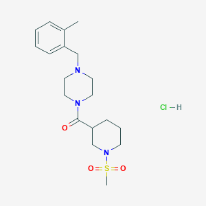 1-(2-methylbenzyl)-4-{[1-(methylsulfonyl)-3-piperidinyl]carbonyl}piperazine hydrochloride