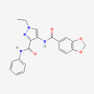 4-[(1,3-benzodioxol-5-ylcarbonyl)amino]-1-ethyl-N-phenyl-1H-pyrazole-3-carboxamide