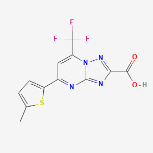 5-(5-methyl-2-thienyl)-7-(trifluoromethyl)[1,2,4]triazolo[1,5-a]pyrimidine-2-carboxylic acid