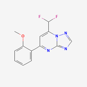 2-[7-(DIFLUOROMETHYL)[1,2,4]TRIAZOLO[1,5-A]PYRIMIDIN-5-YL]PHENYL METHYL ETHER