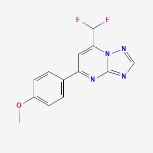 4-[7-(DIFLUOROMETHYL)[1,2,4]TRIAZOLO[1,5-A]PYRIMIDIN-5-YL]PHENYL METHYL ETHER